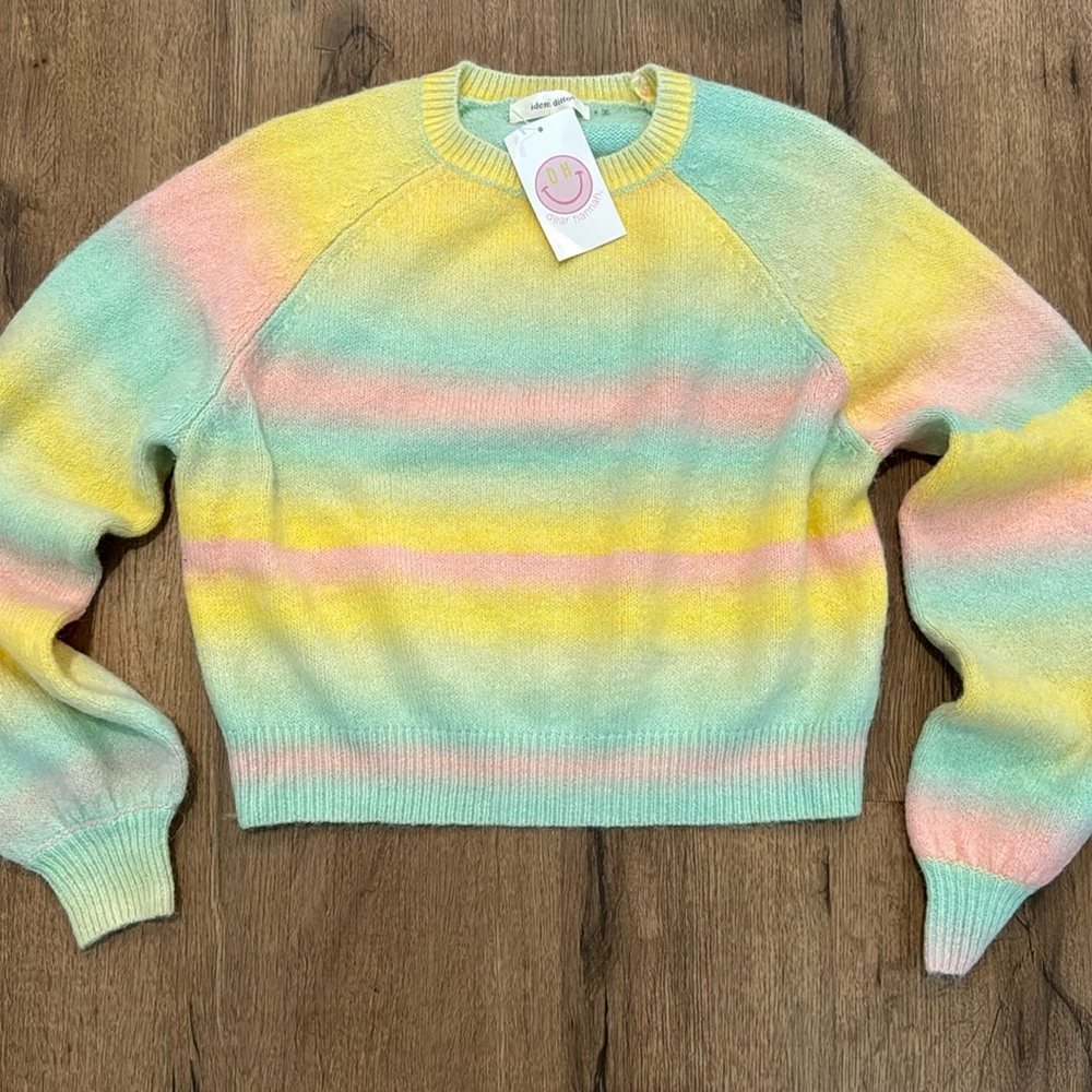 NWT Idem Ditto Rainbow Sweater